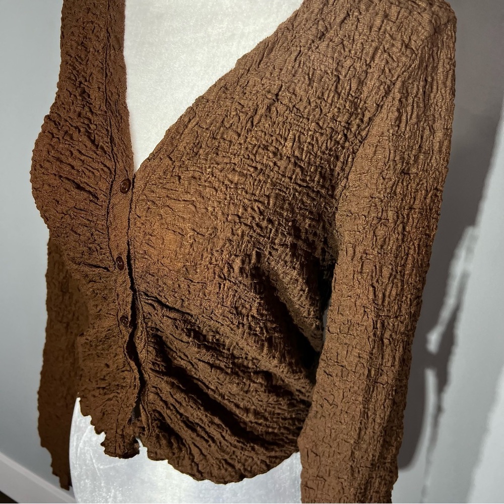 NWT Miss Love Cropped Long Sleeve Cardigan - Picture 4 of 13